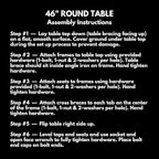 Coated Outdoor Furniture Heavy-Duty Portable Outdoor Kids Table with Umbrella Hole, Expanded Metal Kids Picnic Table, Commercial-Grade, Made in America (46 In, Round, Childrens, Textured Green)