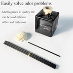 Reed Diffuser Set, My Way Floral Fragrance Diffuser 6.1 fl oz with 6 Reed Sticks Long-Lasting Home Fragrance Reed Diffuser for Home Room Office Bathroom Shelf Decor