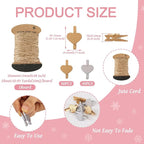 Pandahall 100Pcs Wooden Heart Clothespins Photo Clips Photo Paper Pegs Clips Gold Silver Mini Clothes Pins Holiday Card Holder Display with 10.9 Yards Jute Twine