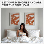 Homeforia 16x20 White Picture Frame, High End Oak 16x20 White Wood Frame with Mat 11x14 Photo, 16 x 20 Wooden Poster Frames Matted to 11 by 14, 20x16 Hanging Frames, Tempered Glass, Wall Kit, Set of 1