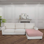 Easy-Going Sectional Couch Covers for Dogs L Shape Sofa Cover Reversible Sofa Slipcover Chaise Lounge Cover Furniture Protector Cover for Pets Dog Cat (42 x 52 inches, Pink/Pink)