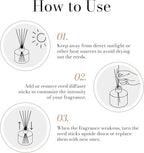 Duša Babies Reed Diffuser & Sticks - 5 Fl Oz Essential Home Fragrance Decor for Bathroom, Office & Living Spaces –Stylish & Long-Lasting Room Air Freshener -Ideal for Housewarming & Special Occasions