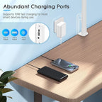 Syrinx Desk Lamp with Gesture Sensor Switch and Remote Control, 24W Bright LED Desk Lamps for Home Office with 50 Light Modes Adjustable Desk Lamp with Clamp for Tables Up to 2.95 inches Thick