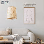 VCK 20x30 Frame 3 Pack - Brown Walnut, Natural Textured Solid Wood Poster Picture Frame, Wall Mounting Hanging