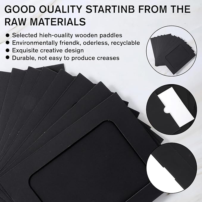 Giantree 20Pcs Photo Banner for Pictures, Paper Picture Frames, 4x6 Inch Photos Banner, Paper Photo Frame Photos String With Clips for Home Wall Decor,School and Office Decor(Style B)