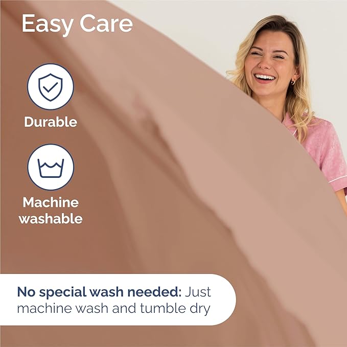 King Size 4 Piece Sheet Set - Comfy Breathable & Cooling Bed Sheets Set - Hotel Luxury Bedding for Women, Men, Kids, Teens, Boys & Girls - Deep Pockets, Ultra-Soft and Wrinkle Free - Oeko-Tex - Mauve