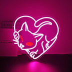 Cat Neon Sign, Neon Signs for Wall Decor Neon Pink LED Signs Room Neon Light Up Signs Home Decor for Bedroom Club Party Bar Shop USB Operated