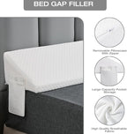 Queen Size Pillow Wedge Pillow Headboard Bed Gap Filler Queen Nora Pillow Long Bed Pillow Wedge for Headboard Gap Mattress Space Filler Pillow Stopper Triangle Foam Pillow Sleeping Bed Accessories