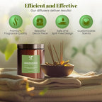 Lemongrass Scented Soy Jar Candle – 6.3oz Natural Soy Wax Candle for Stress Relief – Clean, Long-Lasting Burn – Non-Toxic Aromatherapy Gift for Her – Home Spa & Room Décor