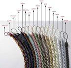 BEL AVENIR Curtain Tiebacks Ropes Tie-Backs, Handmade Curtain Holdbacks (Black, 2pack)