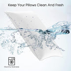 Basic Beyond King Size Bed Pillow - 2 Pack Hotel Collection Super Soft Down Alternative Pillow for Sleeping, 20x36 Inches