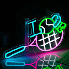 I Love Tennis Neon Sign Distinctive Tennis Led Neon Light for Wall Decor Dimmable USB Tennis Neon Signs Light Up Sign for Gymnasium Club Sports Store Bedroom Gifts(12.6 * 16.5In)