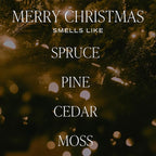 Sweet Water Decor Merry Christmas Scented Candles - Christmas Stocking Stuffers Soy Candles with Cypress & Lemon Scent - Christmas Candles with 40 Hours Burn Time - 9Oz Gold Lid Clear Jar Wax Candles