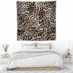 HZOHNAGO Leopard Print Tapestry Nature Wildlife Vintage Cheetah Fur Spot Animal Skin Wild Animals Spots Printed Wall Tapestry Painting Wall Hanging for Bedroom Living Room Dorm 60" W x 60" H