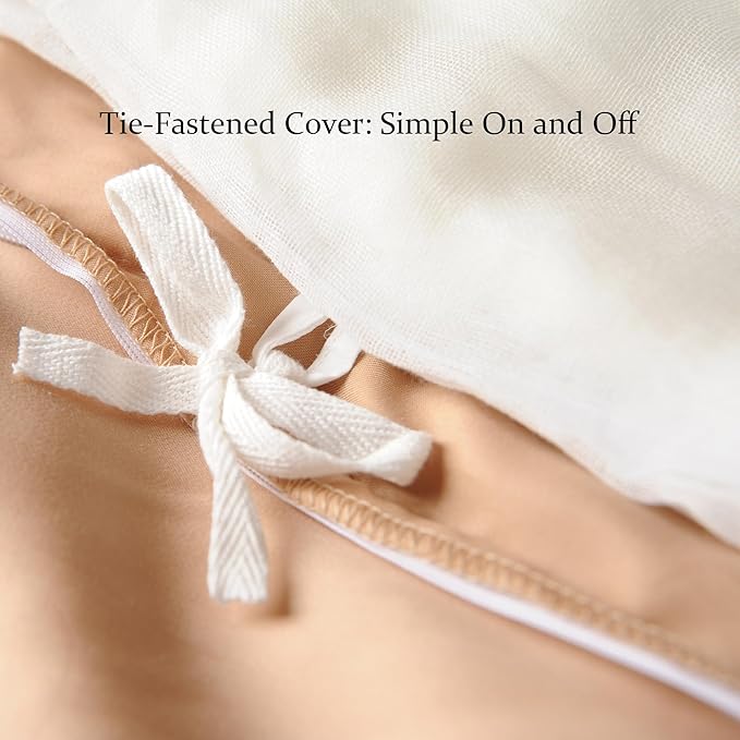 CUDDLE DREAMS Silk Filled Comforter for All Season, Detachable Tencel Duvet Cover for Easy Care, Naturally Breathable (Bronze, Queen)