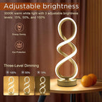 Modern Adebime RGB Table Lamp with 10 Light Modes - Unique Touch Dimmable Design for Bedside or Living Room - Available in 7 Colors, Gold