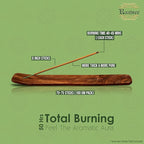 Raajsee Incense Sticks Eucalyptus 100 gm Pack-100% Pure Organic Natural Hand Rolled Free from Chemicals-Perfect for Church, Aromatherapy,Relaxation,Meditation,Positivity & Sensual Therapy