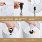 Table Lamps for Bedrooms Set of 2 - Touch Bedside Lamps with USB C+A Ports, 3 Way Dimmable White Nightstand Lamps for End Tables, Farmhouse Night Stand Lamps for Living Room Bed Side Guest Room