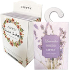 8 Large Packs Lavender Scented Sachets Bag with Hanger for Drawer and Closet Xmas Gift