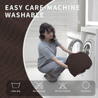 Easy-Going 4 Pieces Oversized Recliner Stretch Sofa Slipcover Sofa Cover Furniture Protector Couch Soft with Elastic Bottom Polyester Spandex Jacquard Fabric Small Checks Chocolate,X-Large