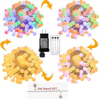 Globe String Lights,Multicolor 116 Feet 200 led 11 Lighting Modes Fairy String Lights with Remote,Waterproof Mini Globe Lights Decorn for Indoor Outdoor Party Wedding Christmas Tree Garden