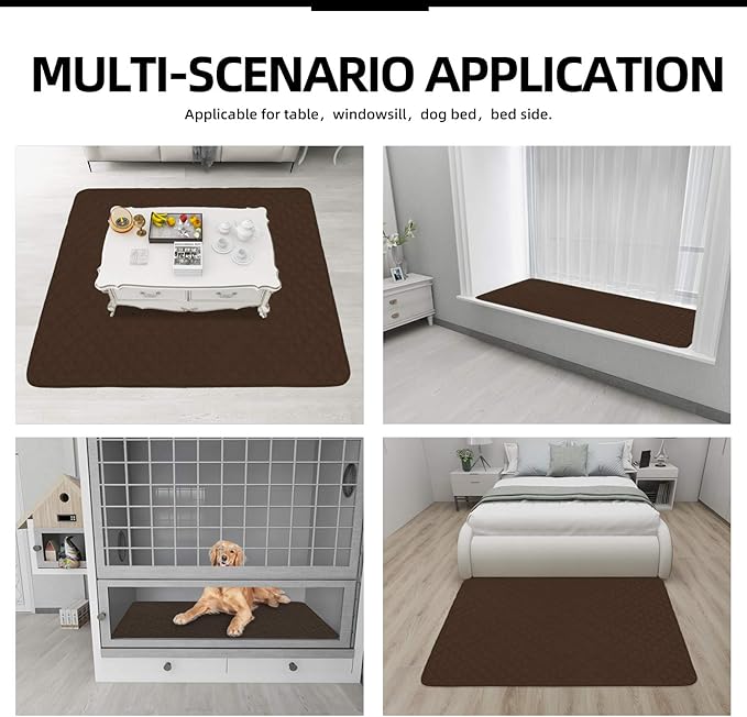 Easy-Going Sectional Couch Covers for Dogs L Shape Sofa Cover Reversible Sofa Slipcover Chaise Lounge Cover Furniture Protector Cover for Pets Dog Cat (42 x 52 inches, Coffee/Coffee)