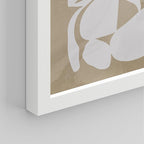 SIGNWIN Framed Tropical Mid-Century Wall Art, Set of 4 Modern Hawaiian Geometric Print Wall Decor Prints, Nature Wilderness Wall Décor for Living Room, Bedroom - 11"x14"White