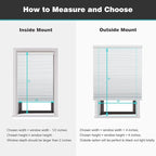 Changshade Cordless Cellular Shades, Blackout Honeycomb Shades for Windows, Room Darkening Pleated Blinds, Easy to Install for Indoor Windows and French Doors, 35" W x 72" H, White