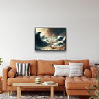 XWNLTEPK Moses Parted Red Sea Figures Jesus Bible Art Modern Poster Jesus Print Art Bible Home Decor Boho Wall Christian Canvas Art Poster