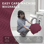 Easy-Going 4 Pieces Oversized Recliner Stretch Sofa Slipcover Sofa Cover Furniture Protector Couch Soft with Elastic Bottom Polyester Spandex Jacquard Fabric Small Checks ASHRose,X-Large