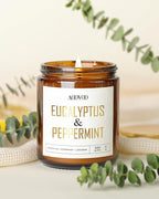 AOOVOO Eucalyptus/Vanilla/Lilac/Lavender Candles - 36 oz Scented Candles, Aromatherapy Candle, Soy Candle for Home Scented