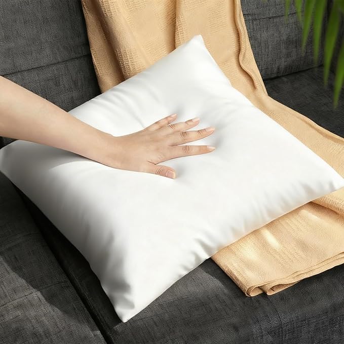 22 x 22 Throw Pillow Inserts, Square Form Cushion Stuffer for Garden, Bench, Patio, Lightweight Soft Fillers for Sofa, Bed, and Home Décor