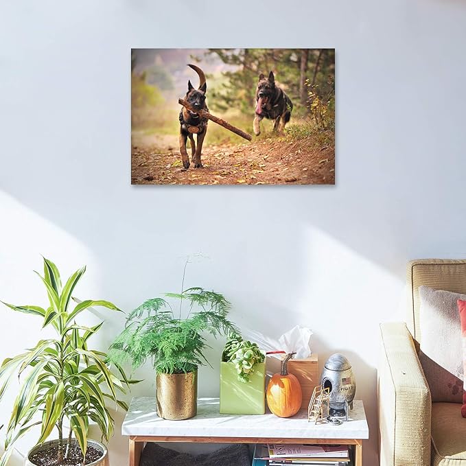 Personalized Photo to Canvas Print - Canvas Prints With Your Photos on Custom Wall Art for Bedroom, Living Room, Wedding Baby Pet Family Picture Framed Wall Art (12" W x 8" H)