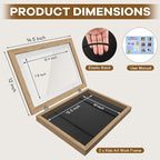 3 Pack Kids Artwork Frames 10x12.5 Inch Changeable Kids Art Frame with Front Opening for Art Display, Horizontally Vertically Wall Mount for Kids Drawing & School Projects (Wood)