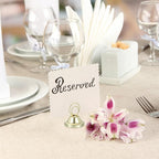 PATIKIL 12 Pack 1.57 Inch Table Number Holders, Weighted Base Place Card Holders Picture Stand Photo Sign Clips for Wedding Reception Restaurants, Silver