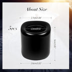 Black Spell Candle Holders 5 PCS, KSWING 1/2 Inch Diameter Ceramic Chime Ritual Candlestick Holders, Great for Casting Meditation Rituals Prayer Birthdays Altar Vigil Witchcraft Wiccan Supplies