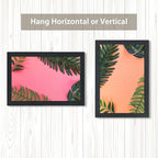 VCK 24x36 Solid Wood Poster Frames Black 3 Pack Picture Frame with Wall Mounting Hanging