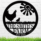 Personalized Chicken Farm Sign, Custom Chicken Coop Signs