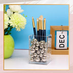 300Pcs Vase Filler Silver No Hole Faux Pearl Beads for Vase Filling Decorations, Candle Centerpieces, Wedding Centerpieces, Home Party Decor (8/14/20mm)