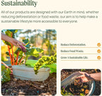 Vego garden 32" Extra Tall Raised Garden Bed Kits, 9 in 1 Modular Raised Planter Box for Vegetables Flowers Fruits Oval Metal Raised Garden Bed, Sky Blue