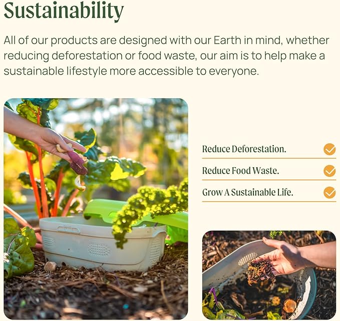 Vego Garden 32" Extra Tall Oval Metal Raised Garden Bed Kit - 9 in 1 Modular Planter Box for Vegetables, Flowers, Fruits - Pearl White