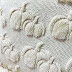 Booque Valley Fall Decorative Pillow Covers Set of 2 Soft Plush Faux Fur Wool Pumpkin Throw Pillowcases for Autumn Halloween Farmhouse Home Decor, 18 x 18 inch, Beige