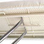 Brabantia Size B Ironing Board (49x15 in) 7 Height Options, Adjustable Steam Iron Rest Holder (Ecru) Non-Slip Feet, Anti-Collapse Child Locks