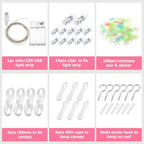 Twin Size Bed Canopy with Lights, Bed Canopy for Girls Princess with Luminous Stars, Canopy Bed Curtains for Twin Bed Kids Indoor Decor Bedroom, 4 Corner Post Bunk Bed for Student Dormitory, White