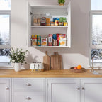 FIMELLO 30" Laundry Room Cabinets Wall Mounted,White