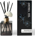 Reed Diffuser Set, My Way Floral Fragrance Diffuser 6.1 fl oz with 6 Reed Sticks Long-Lasting Home Fragrance Reed Diffuser for Home Room Office Bathroom Shelf Decor