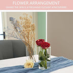 12pcs Glass Vase Cylinder Vases for Centerpieces Small Flower Glass Clear Vases Home Decor Centerpiece Table Flower Vase Decorations for Home＆Wedding Decoration 6 Inch Tall