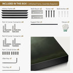 SIGNWIN 36"x72" Extra Large Framed Wall Art Moody Green Abstract Cloudscape, Minimalist Atmospheric Print for Home Living Room Bedroom Decor (Frame Assembly Required)