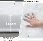 Fluffy Area Rug Living Room: White Shag Rug 6x9 Plush Rugs for Living Room - Large Fuzzy Soft Carpet (White 6x9 Feet)