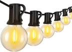 Cccinny Outdoor String Lights 25 FT G40 Globe String Lights with 13 Edison Plastic Bulbs(1 Spare), Waterproof Shatterproof Connectable Hanging Lights for Backyard Porch Balcony Party Xmas Decor